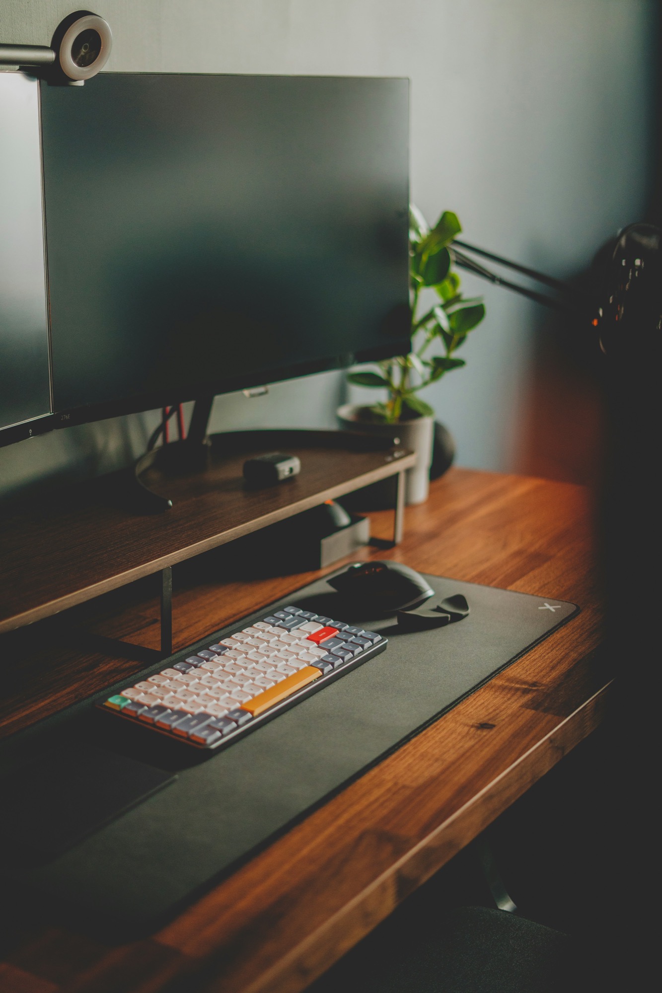 Office desk workspace with computer