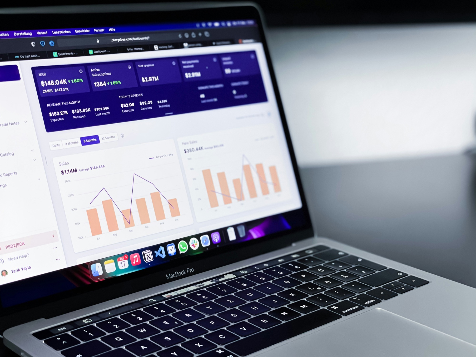 Performance analytics on a laptop